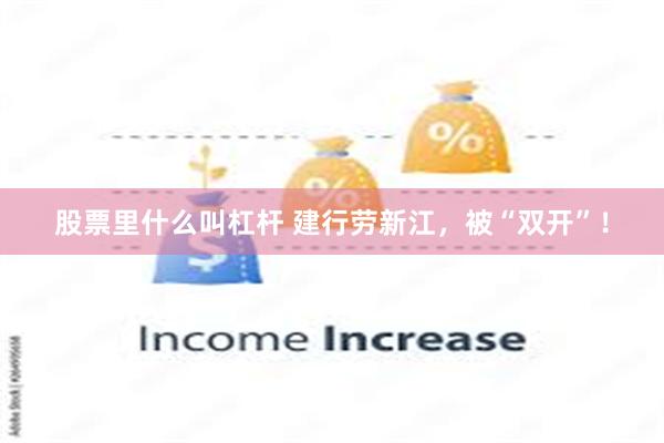 股票里什么叫杠杆 建行劳新江,被“双开”!