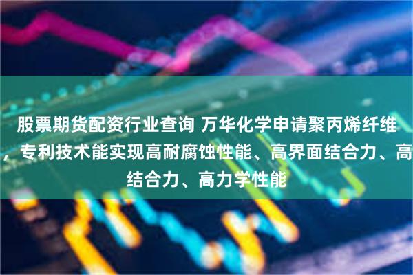 股票期货配资行业查询 万华化学申请聚丙烯纤维材料专利,专利技术能实现高耐腐蚀性能、高界面结合力、高力学性能